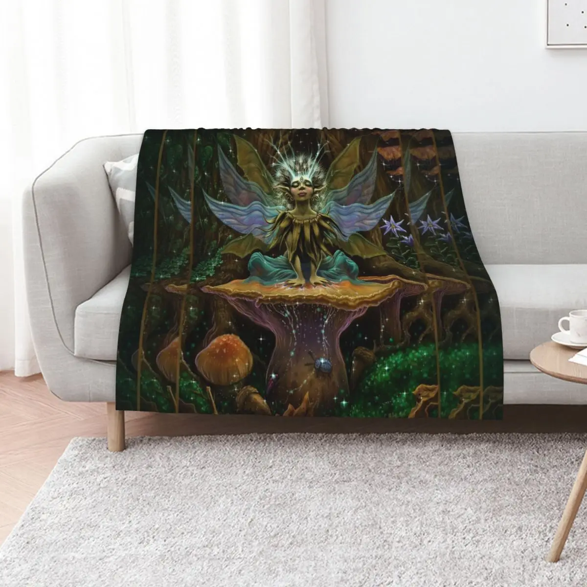 Tuning In Throw Blanket Stylish Couch Blanket for Home Living Room