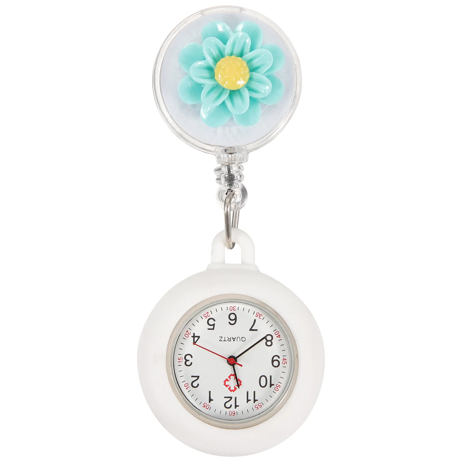 

Nurse Retractable Pocket Watch Clip On For Nurses Doctors Portable Fob Watch Nursing Timepiece Lapel Hanging Tool