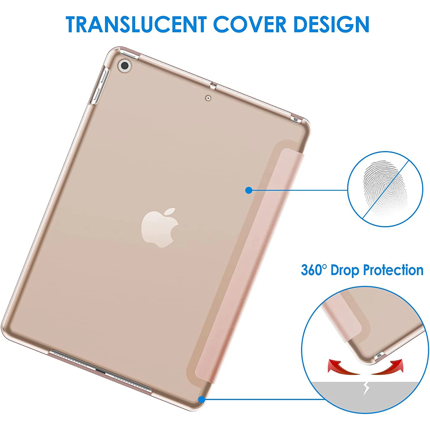 Funda transparente para iPad 2021 Mini 6 Pro 11 9a generación 10,2 2018 9,7 5a 6a Air 4 5 10,9 10.a PU PC