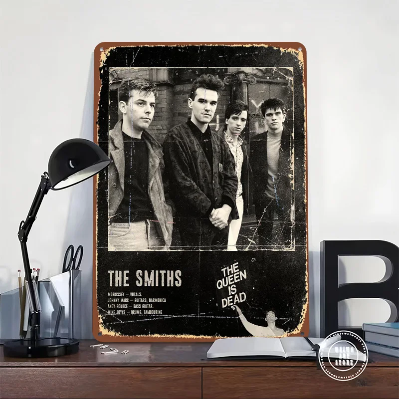 the Smiths Printed Poster Customized Wall Art Retro Vintage Metal Tin Signs for Home Bed Room Decoration Cozy Bar Accessories