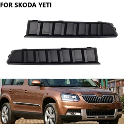 Car Fog Light Frame Cover For SKODA Yeti Front Bumper Fog Light Grille Fog Lamp Cover Decorative Auto Accessories