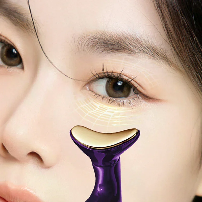 3 في 1 مدلك الوجه الرقبة الوجه تدليك العين مقدم مكركرنت تجديد الجلد مكافحة الشيخوخة جهاز التجميل أدوات التجميل #3