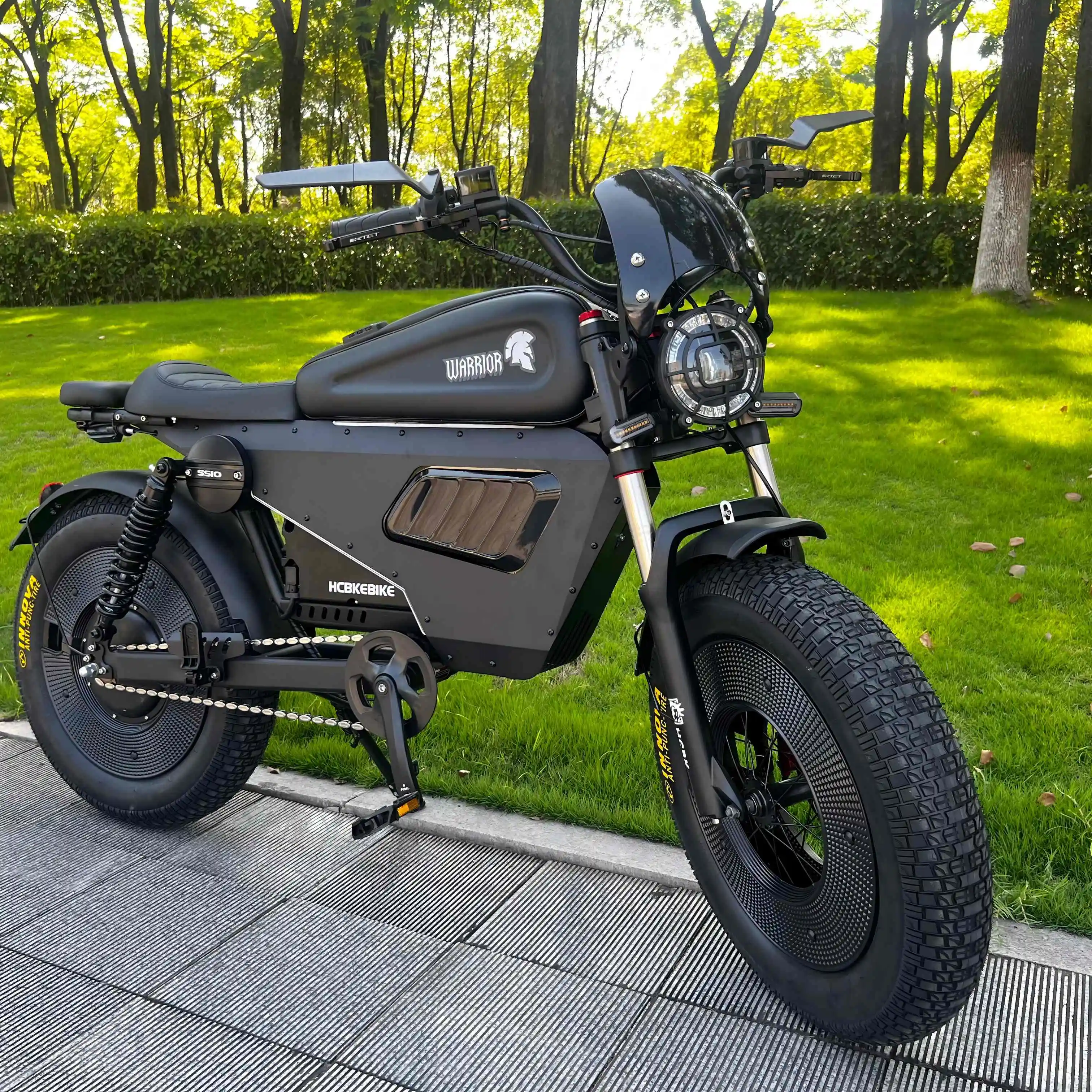 Black Warrior SS10 Ultra 3000W Fat Tire Ebike 60V50AH Big Battery 50MP Heavy Duty Ebike USA Shipping