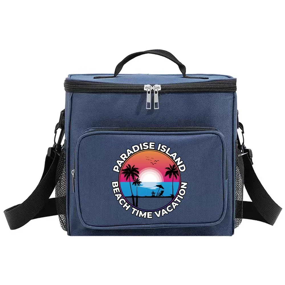 Lunch Bag Insulated Bags Thermal Organizer Handbag Cooler Box Camping Shoulder Storage Lunchbag for Men and Women Holiday Series