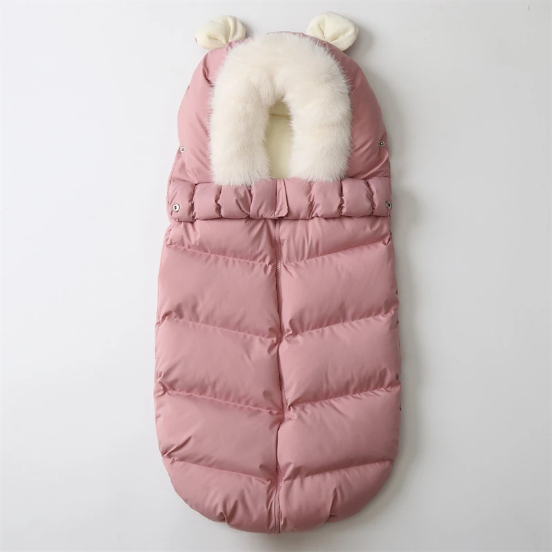 Winter Baby Sleeping Bags Thicken Waterproof Baby Stroller Sack Footmuff Warm Envelope for Newborn Baby Stroller Bag 0-12 Months