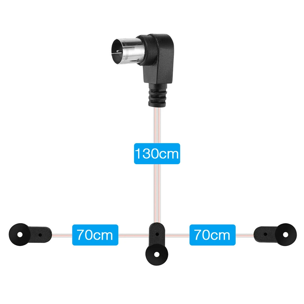 Antenne FM de Type F 75 Ohm, prise mâle pour la maison, récepteur de Signal stéréo