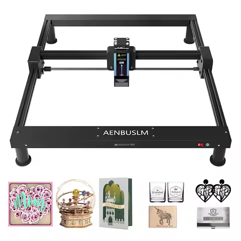 Gravador a Laser AENBUSLM com Controle Offline por Wifi, Máquina de Corte e Gravação a Laser de 40W, Máquina CNC de Luz Azul 230nm para Trabalhos em Madeira
