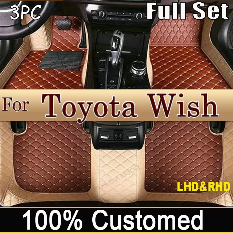 

Car Floor Mats For Toyota Wish 2010-2021 2011 2012 2013 2014 Custom Auto Foot Pads Automobile Carpet Cover interior accessories