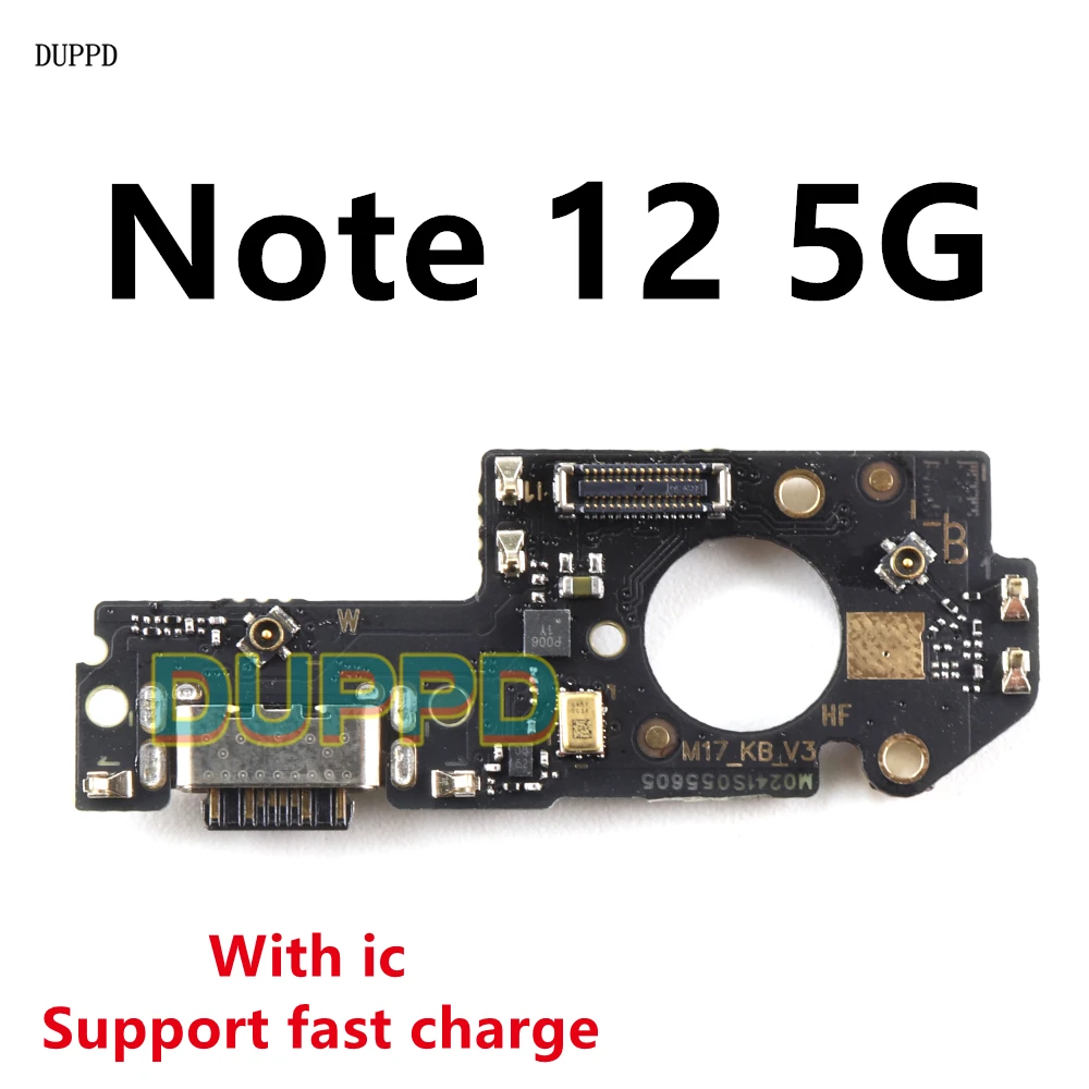 

USB Charging Board For Xiaomi Redmi Note 12 5G Microphone Charging Port Dock Board Connector Main Motherboard Flex Cable Note12