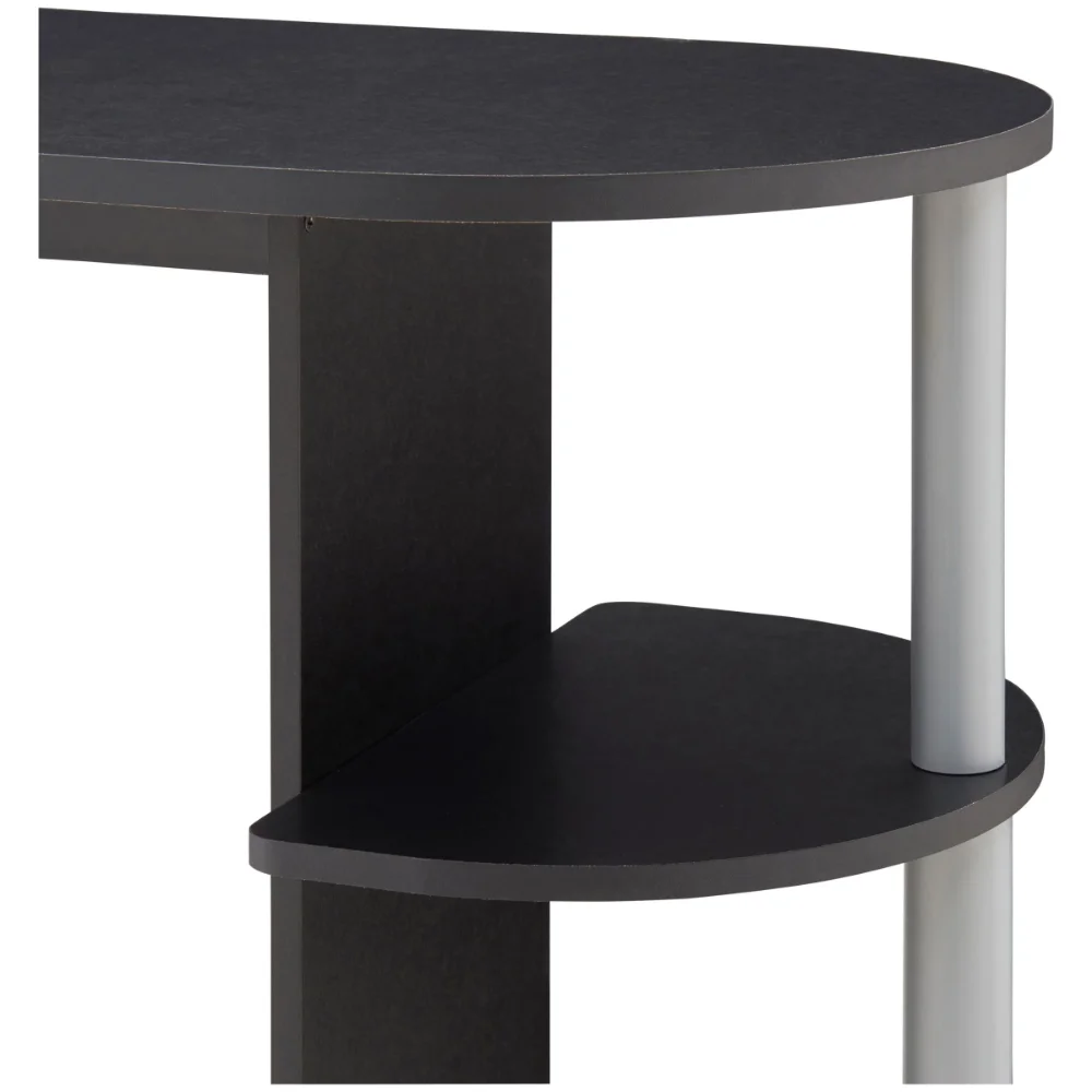 2023 Mainstays Computer Desk with Built-in Shelves, Multiple Colors