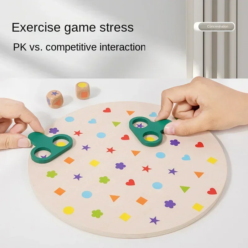 Juguetes a juego de formas Montessori para niños, tablero de rompecabezas de Color, entrenamiento de pensamiento lógico, juegos de mesa interactivos, regalos para niños