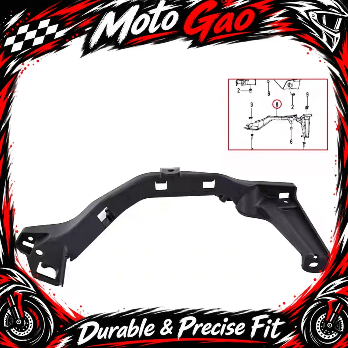 【Precise Fit】Motorcycle parts pressure line inner cover plate/stamped ventilation pipe Fit For CFMOTO 750SR 750SRS 750SR-S