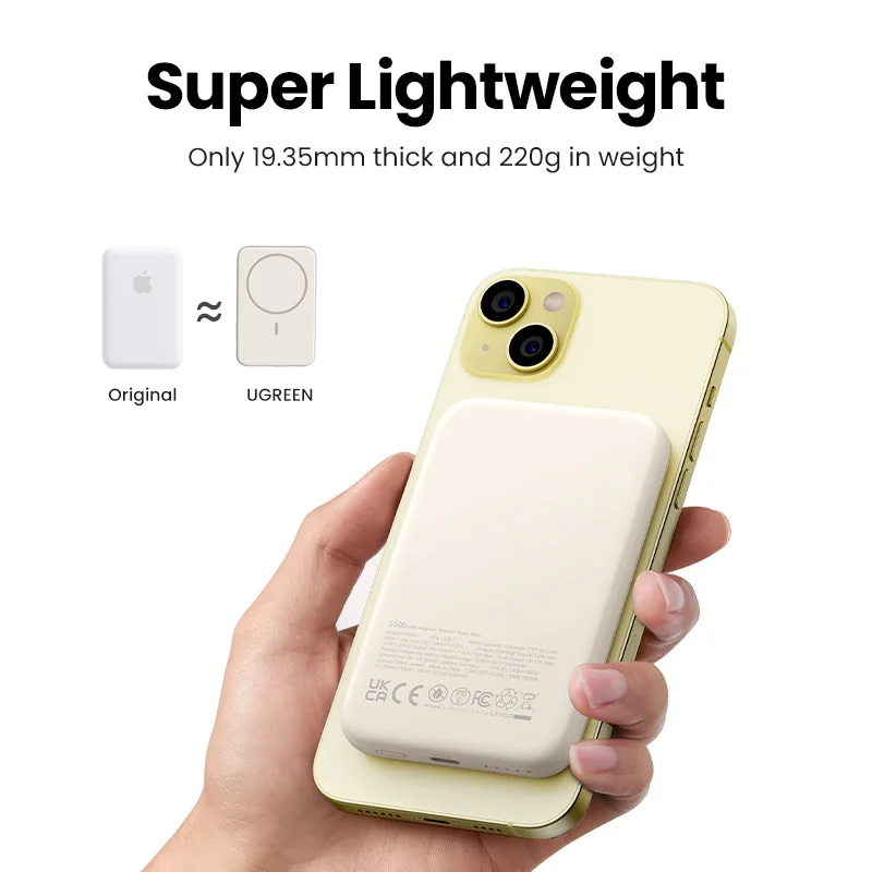 UGREEN PD20W Power Bank Magnetische 10000 mAh Draagbare Draadloze Snel Opladen PowerBank voor Magsafe voor iPhone 15 Pro Max 16 Pro