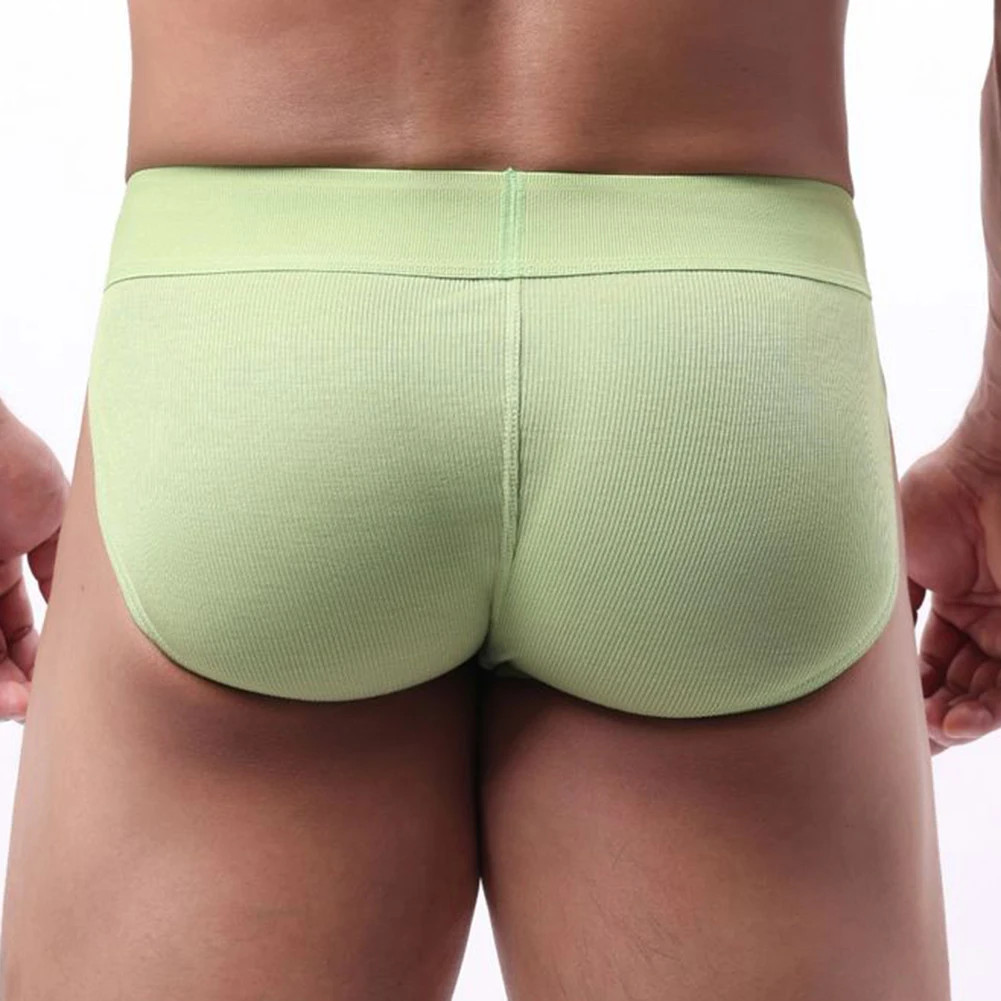

Men's Bulge Pouch Underwear Briefs Breathable Solid Color Sport Underpants Panties Suitable for Casual and Sport