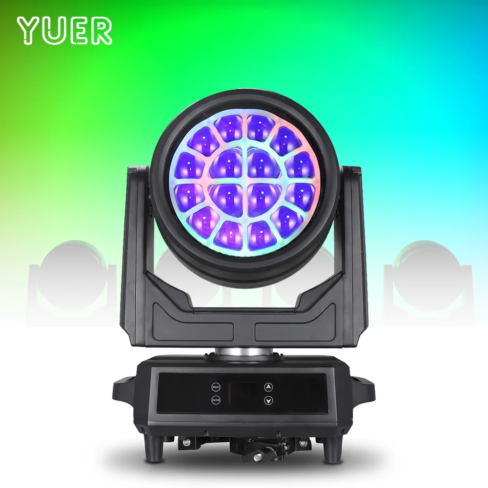New Arrival IP65 Waterproof 16X50W RGBL TX 4In1 LED Beam Wash Moving Head Light Rainbow Effect DMX512 DJ Disco Wedding Outdoor