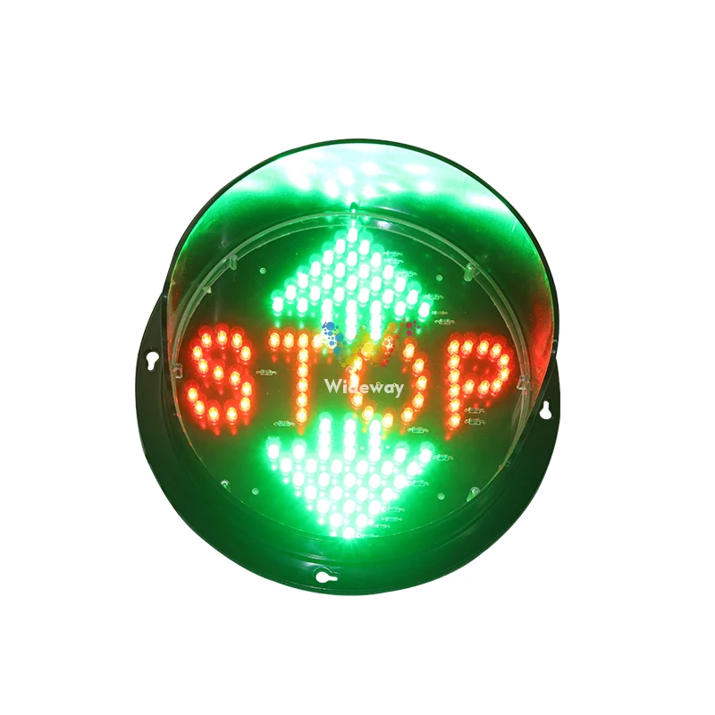 200mm LED Traffic Module Double Arrow Signal Light Red Stop Green Arrow for Car Wash Station Maintenance Repair Shop