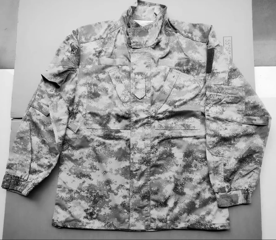 

Китайский зимний костюм с пустынным камуфляжем, мужской, с воротником-стойкой, крой ACU