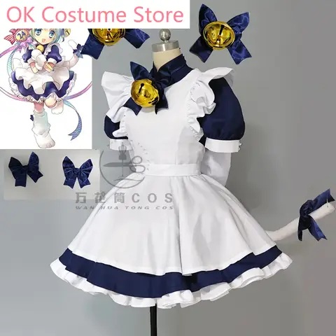 Anime Di Gi Charat Dejiko hizmetçi elbise şık güzel üniforma Cosplay kostüm cadılar bayramı partisi kıyafet S-XXL Custom-made