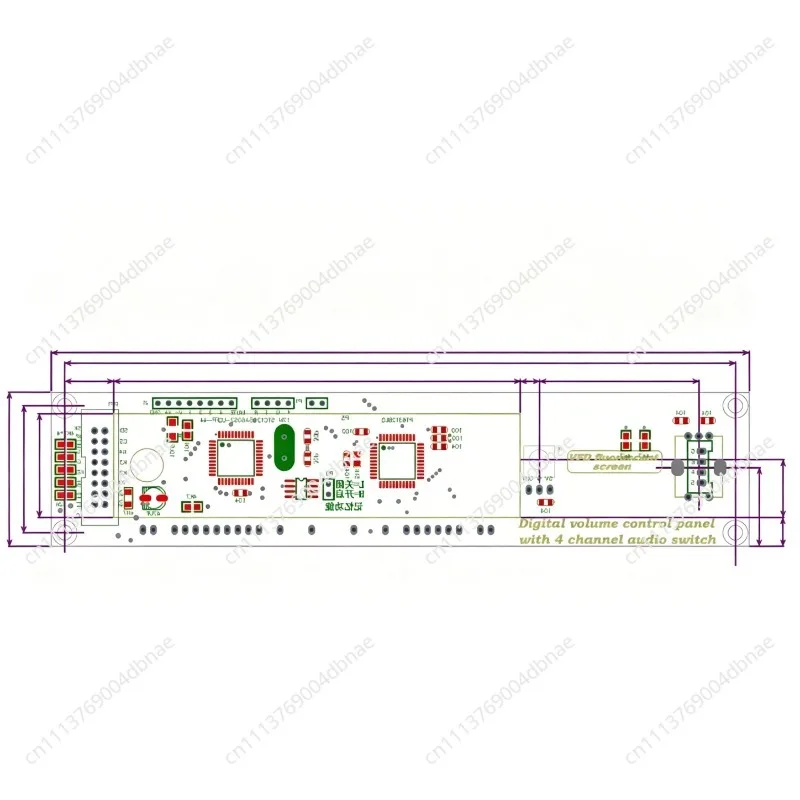 display-volume-controller-remote-control-volume-board-hifi-fever-preamp-board-4-channel-audio-source-switching-board