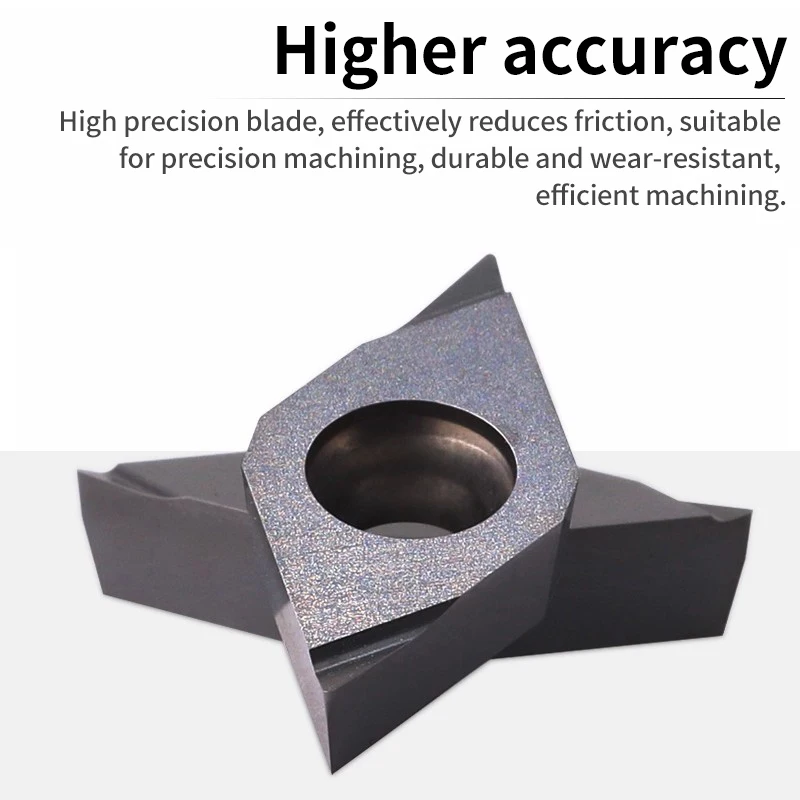 

Alloy tool insert DCGT070201/11T302R-F for Swiss-type lathe, R0.2 ultra-fine micro cutting precision turning insert