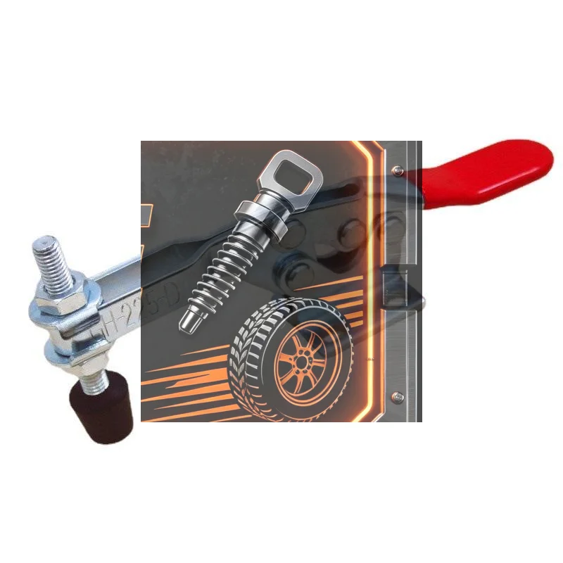 GH-225-D Horizontal Toggle Clamp 227kg Holding Capacity Quick Release Heavy Duty Clamp for Carpenter Woodworking Jobs