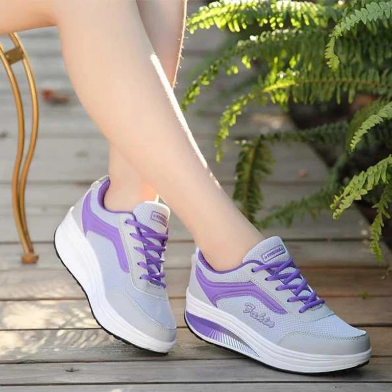 

Fashion Sneakers Women Platform Sports Running Shoes Breathable Casual Walking Flats Women Vulcanized Shoes Zapatillas Mujer