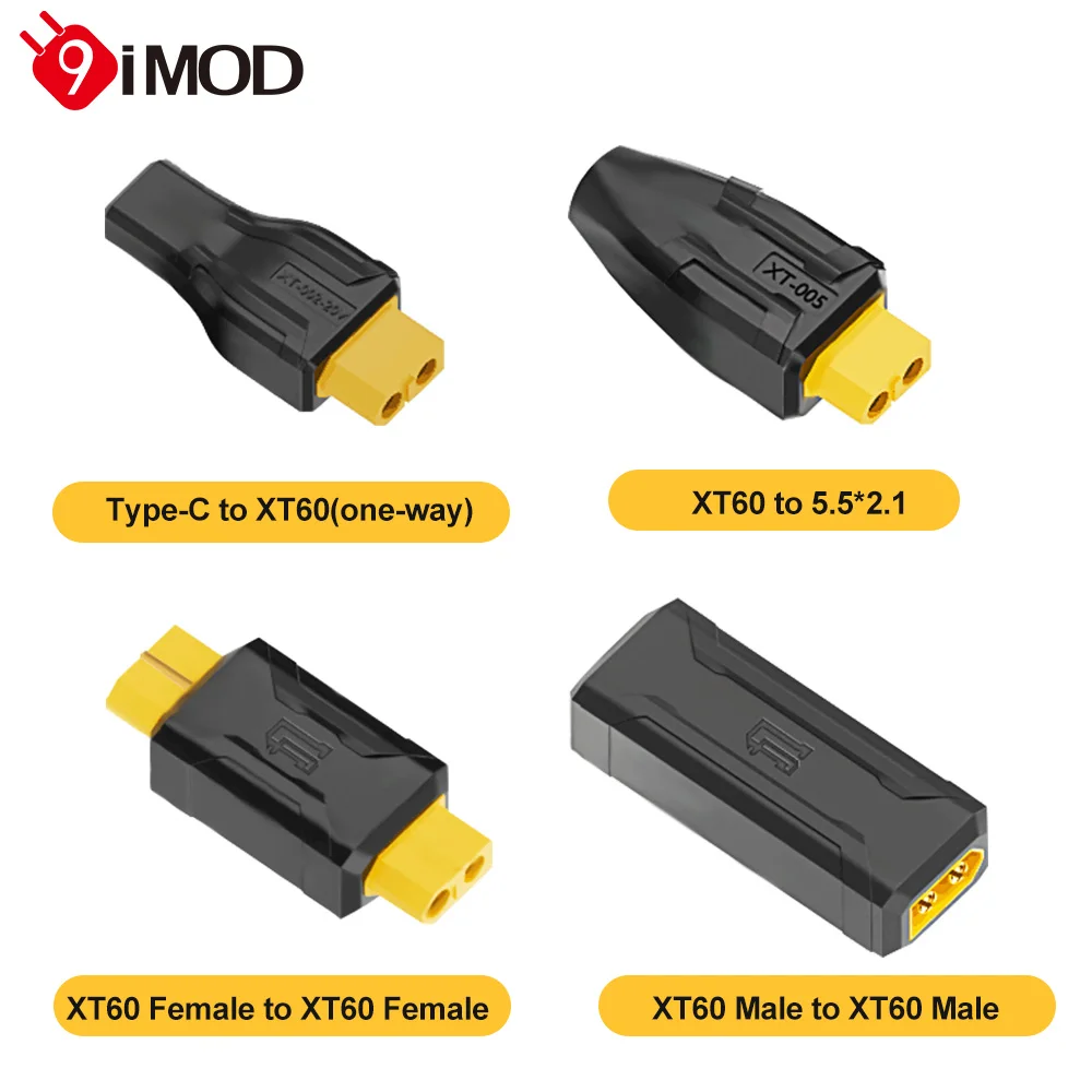 

9IMOD Battery Car Adapter Plug XT60 Adapter Plug For Battery ESC Computers RC Cars