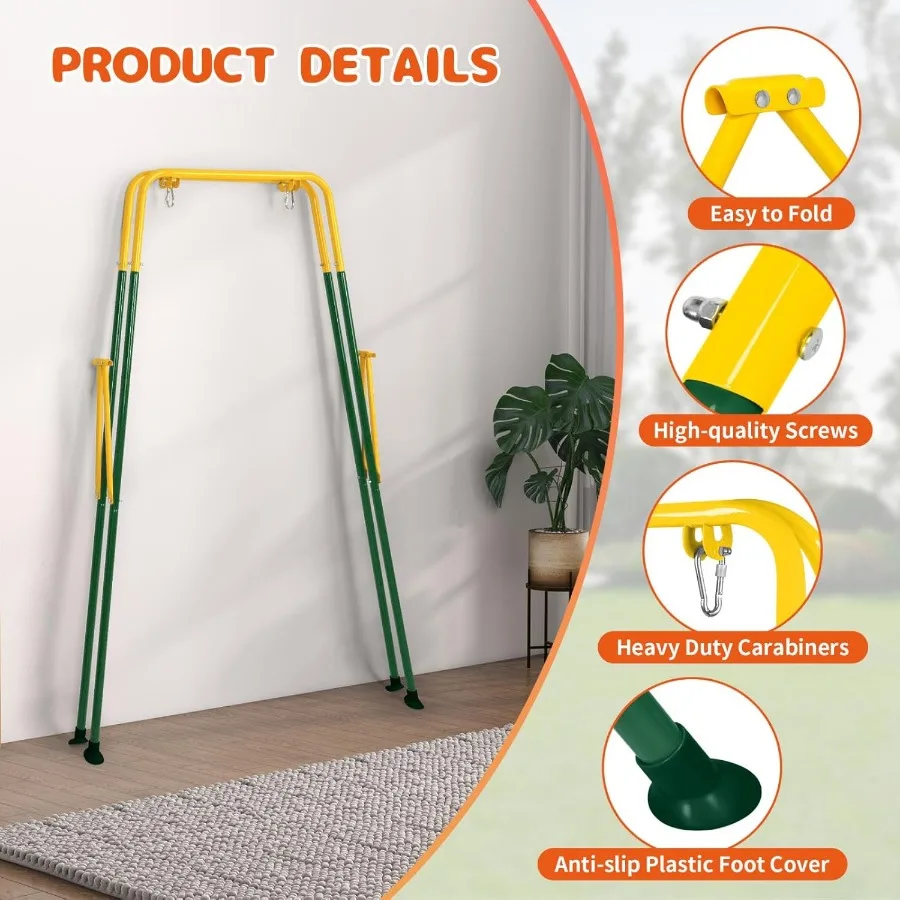 Toddler Swing Set and Baby Jumper Foldable Baby Swing Set with Metal Stand for Indoor and Outdoor Use Baby Bouncer Jumper Durab