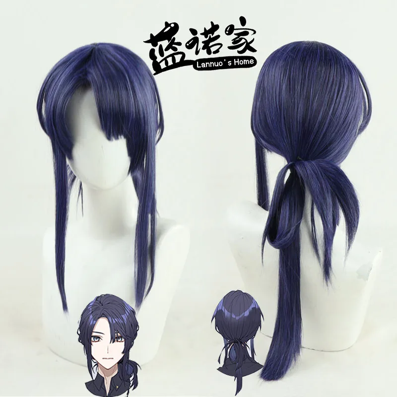 الظاهري YouTuber VTuber ناجاو كي أنيمي تأثيري الباروكات الألياف مقاومة للحرارة الشعر الاصطناعية + غطاء شعر مستعار