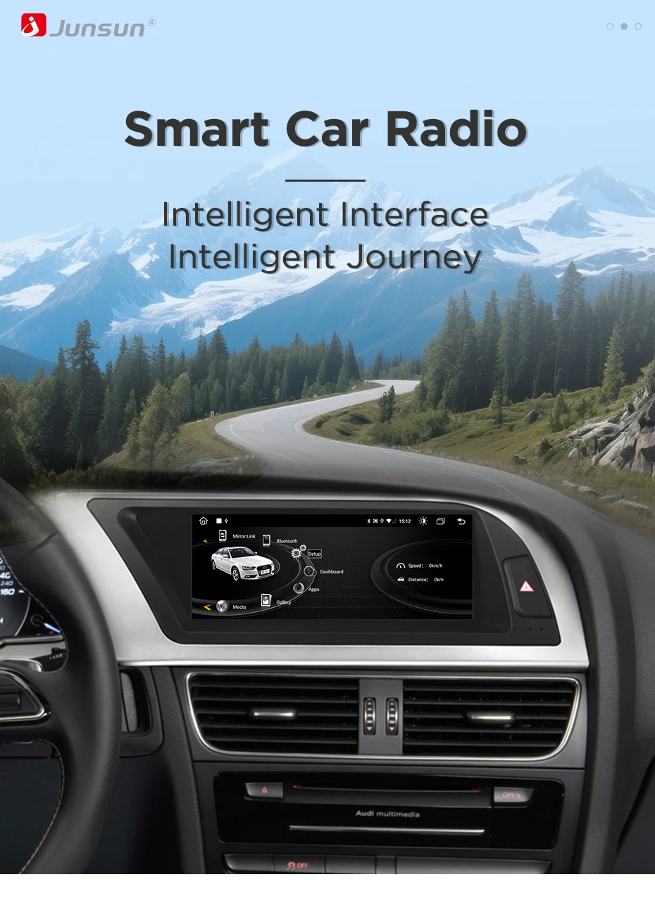 8,8 Zoll Bluetooth Wireless CarPlay Android Auto Autoradio für Audi A4 A4L B8 2009-2016 8-Kern 4G WiFi Stereo Multimedia Player