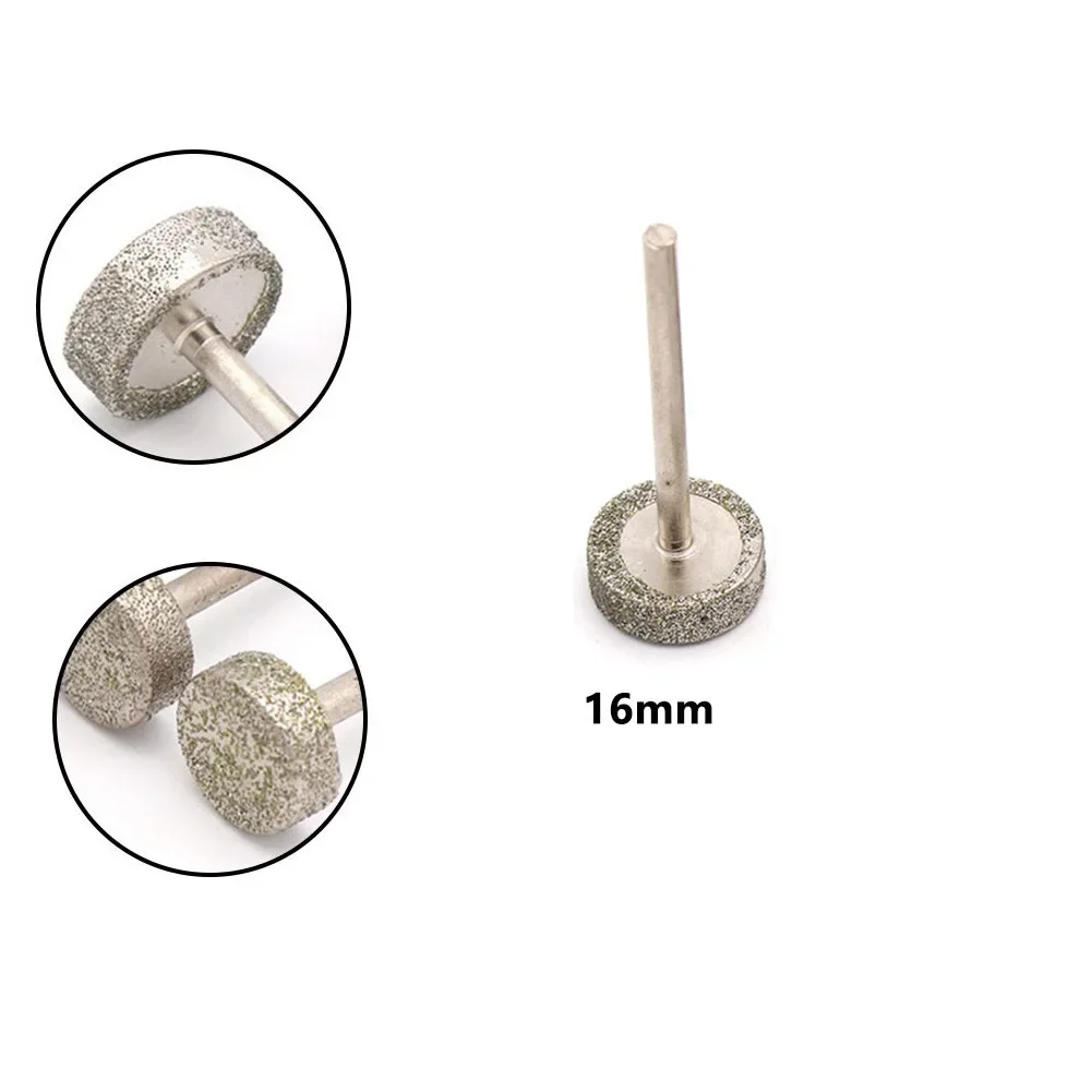 1 pz di alta qualità testa di rettifica diamantata rettifica Burr cilindro 8/10/12/14/16mm testa di rettifica diamantata testa di rettifica