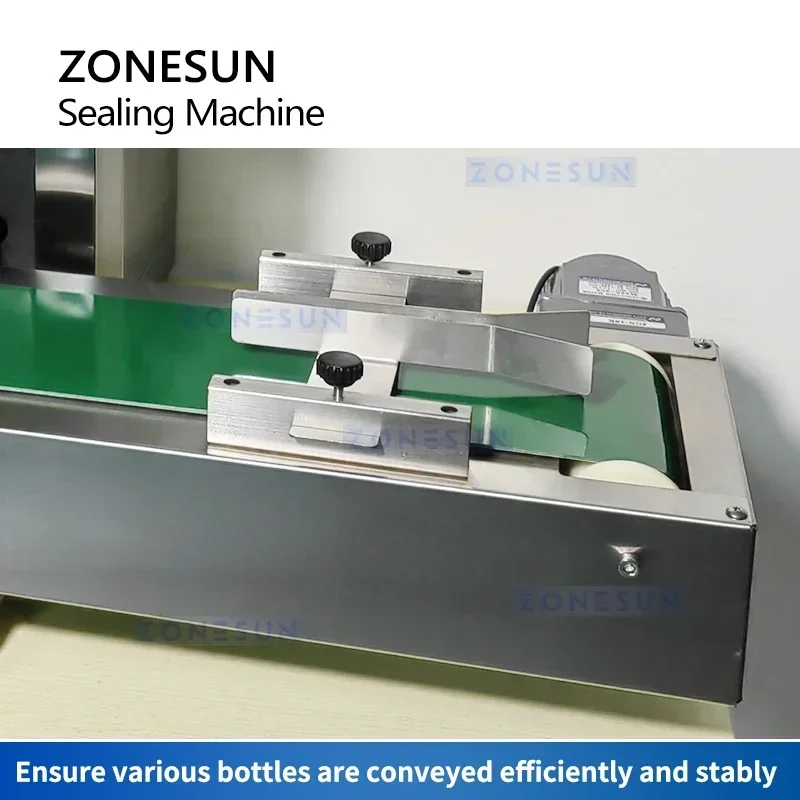 ZONESUN Automatic Induction Alunminum Foil Sealing Machine Plastic Bottles Continuous Induction Sealer  ZS-FS2200R