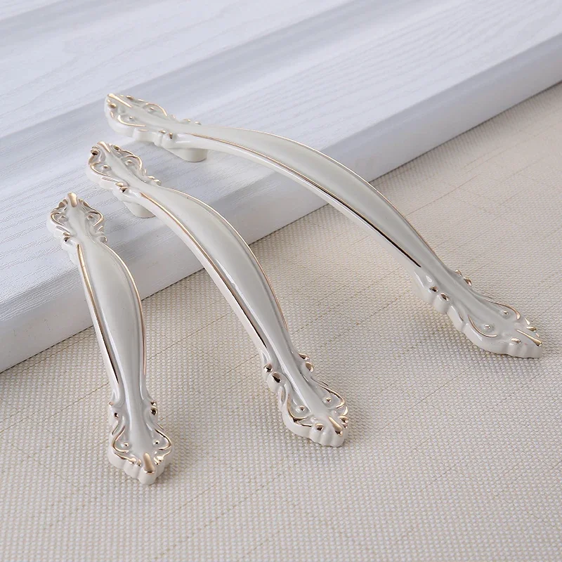 YM White Dressers Handle Kitchen Item Drawer Closet Wardrobe Gold Handle Cabinet Storage Door Cabinet Invisible Door Pulls Konb
