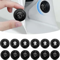 Silicone Car Logo Door Trunk Shock Absorber Sticker Gaskets Pads For Peugeot 206 307 308 3008 207 208 407 508 2008 5008 107 106