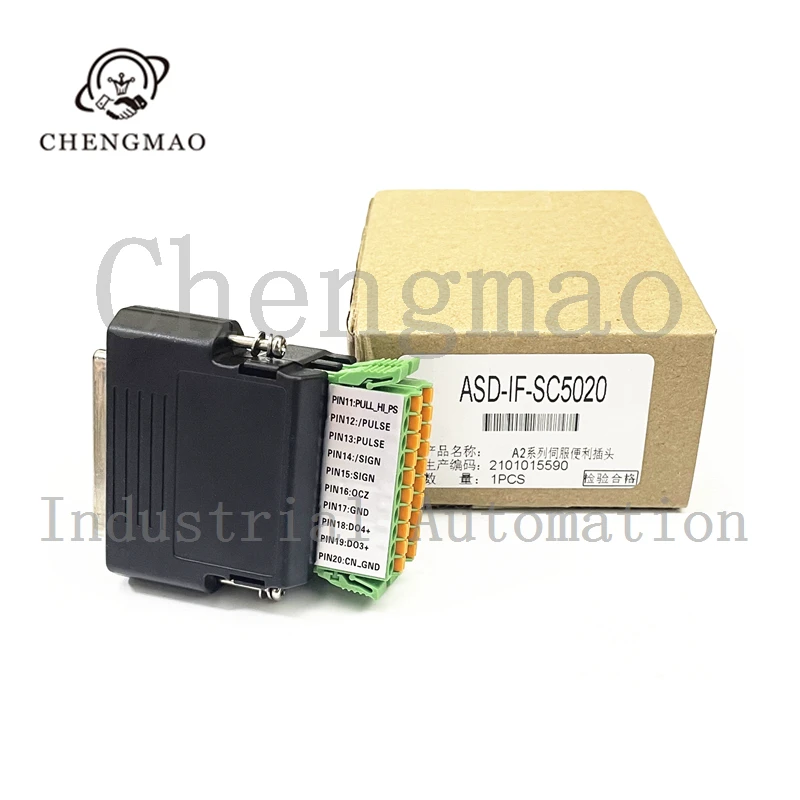 Imagem -05 - Original Novo Servo Cn1 Conector Mola tipo Fiação 50 Conversão Conveniente Plug Asd-if-sc5020