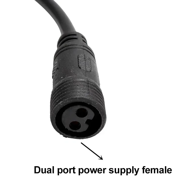 2Pin to USB Female Connector Cable Outdoor 2 Core Male Female to USB Waterproof Conversion Line Adapter for Solar Light Panel