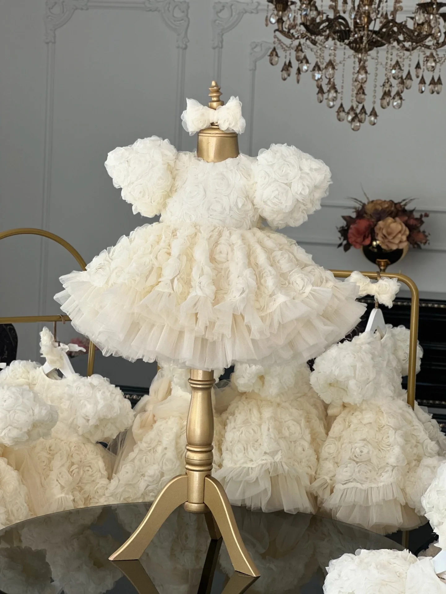 Short Floral Flower Girl Dress for Wedding Kids Dance Birthday Party Ball Gowns Knee Knegth Girls Pageant Dresses for Toddlers