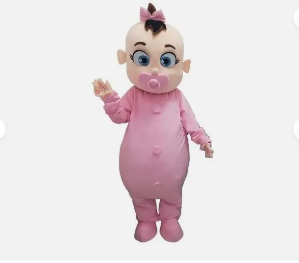 New Adult Babay Girl o Boy Mascot Costume Cosplay Mascotte Halloween Christmas Dress Full Body Props Outfit Costume della Mascotte