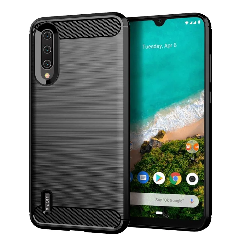 For Xiaomi A3 Mi A3 Case Soft Silicone Protective Back Cover for xaomi mia3 mi a3 Carbon Fiber Soft Phone Cases Coque Fundas