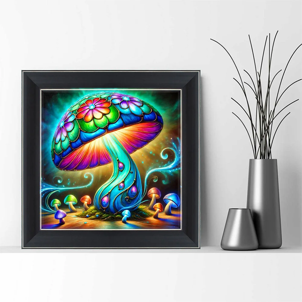 Evershine 5D DIY Diamond Mosaic Mushroom Rhinestones Painting Diamond Embroidery Landscape Drill New Arrival Home Decor