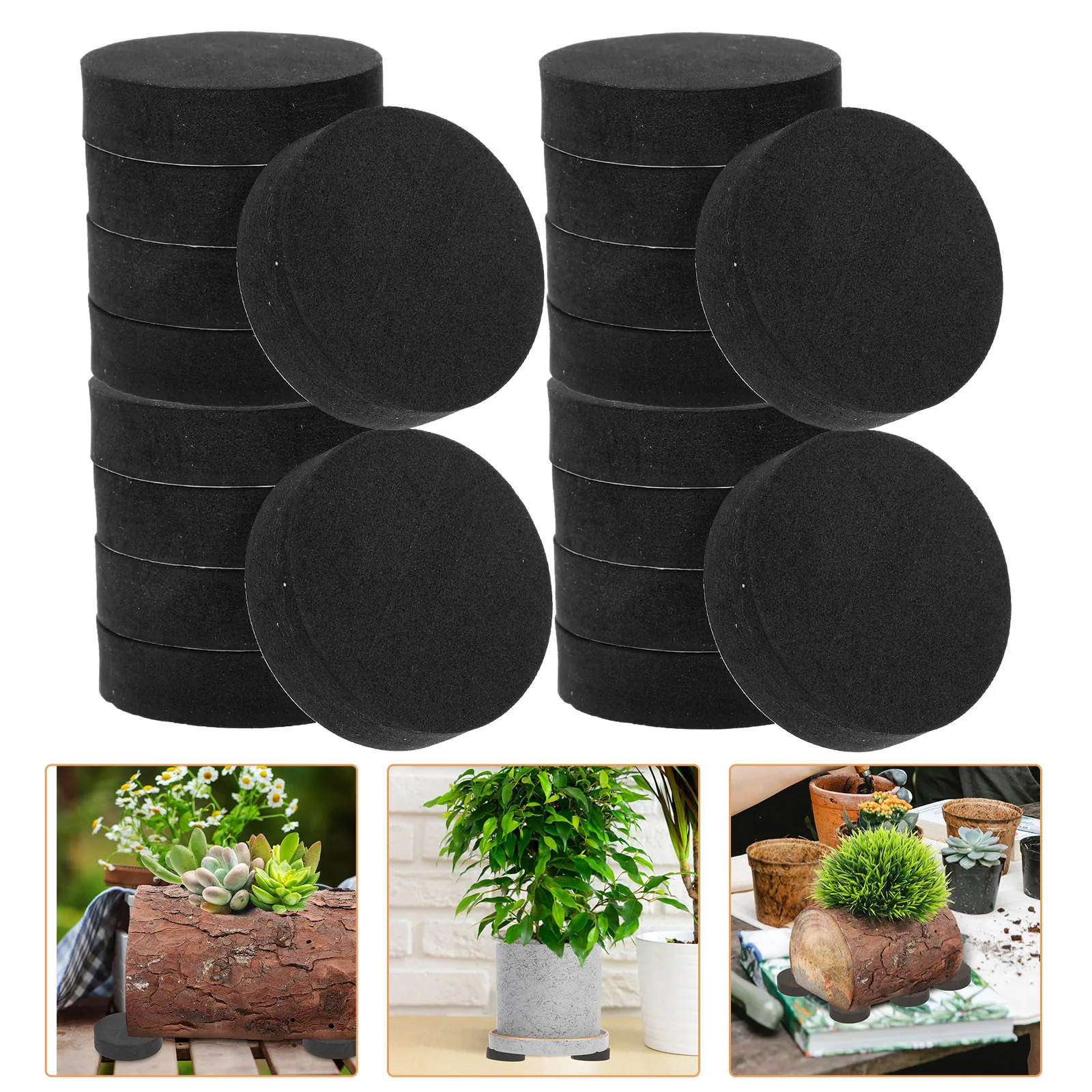 

80Pcs Eva Flower Pot Feet Invisible Planter Risers Stable Non-Slip Plant Pot Lifters for Garden Patio Balcony Indoor Outdoor