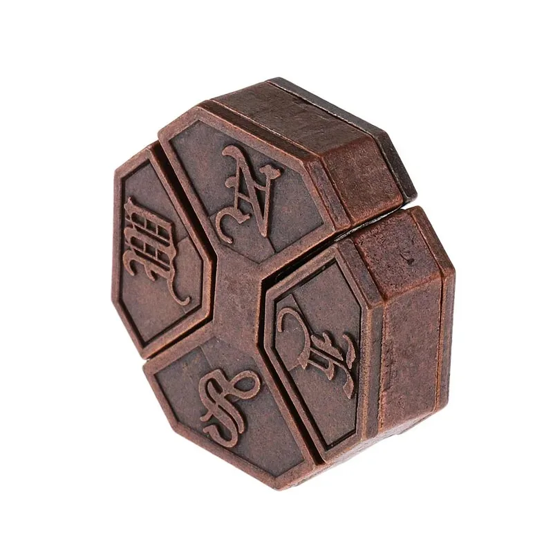 Metal Puzzle Brain Teasers Box Eight Trigrams Lock IQ Toys For Adults Fidget For Anxiety Wit And Logica Games