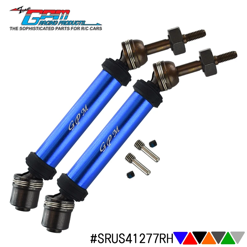 GPM #45 Harden Steel Rear Driveshaft With Hexes For TRAXXAS 1/10 Rustler 4X4 VXL / Hoss 3S / Slash 4X4 VXL Ultimate
