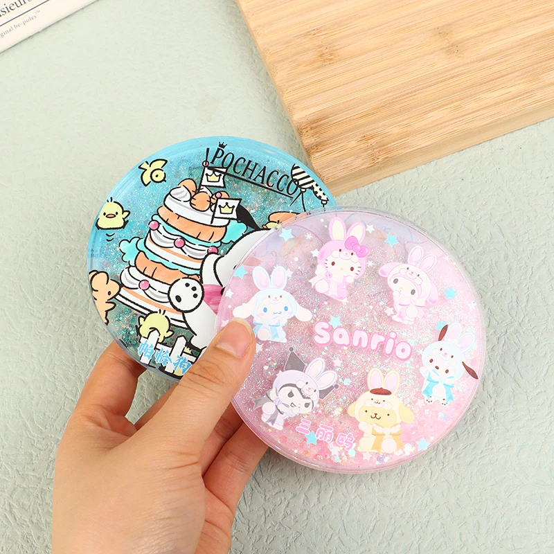 Sanrio Acrylic Bowl Cup Insulation Coaster HelloKitty Accessories Cartoon Kuromi Melody Cinnamon Dog Pudding Dog DIY