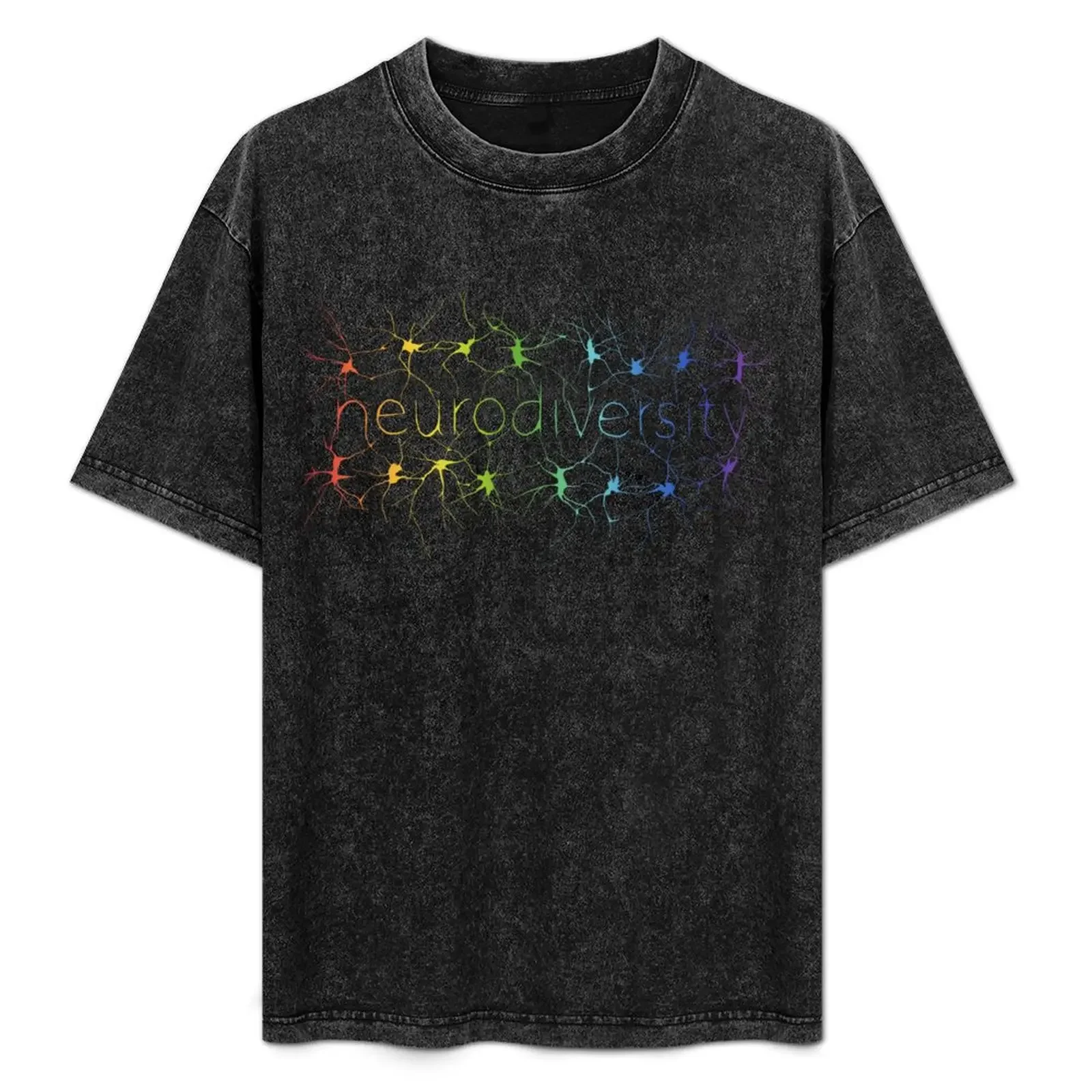 

Neuron Diversity - Classic Rainbow T-Shirt cotton man t-shirts essential t shirt cute tops shirts graphic tee men
