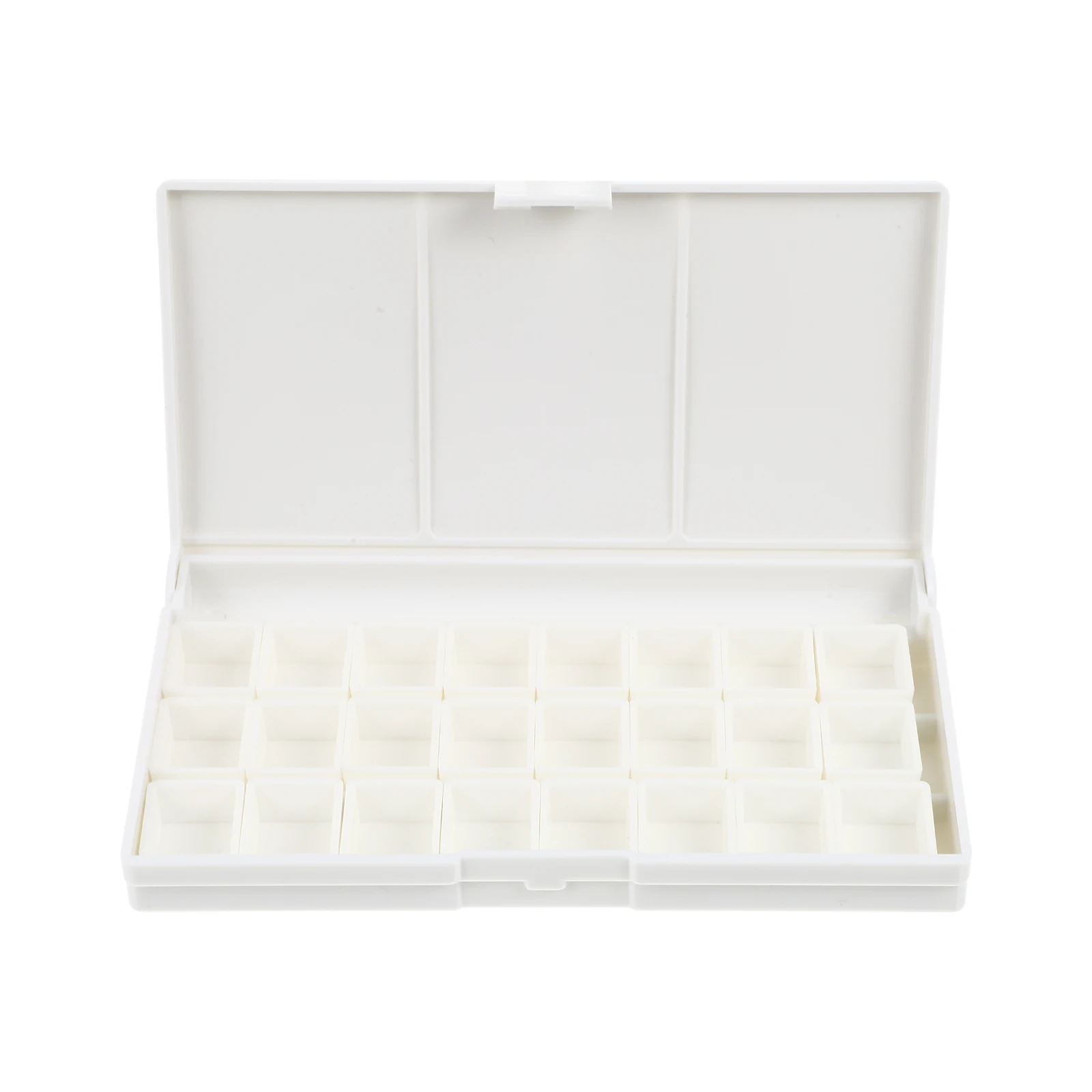 

Plastic Watercolor Paint Box Empty Gouache Palette Durable Texture Artists Painters Students Easy Storage Cleaning Supplies