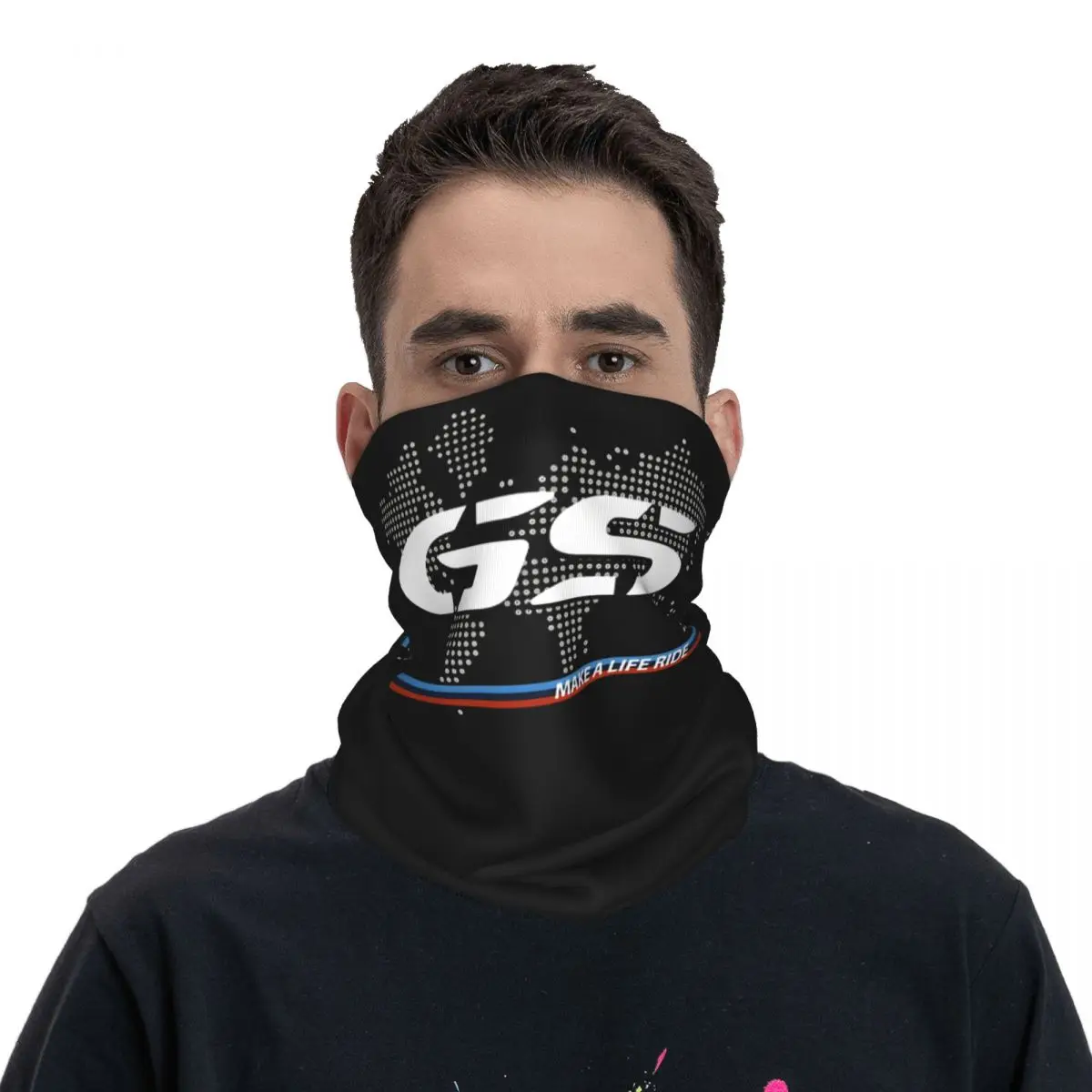 Map GS Neck ghetta Face sciarpa Cover Neck ghetta uomo donna Bandana sciarpa sottile estate