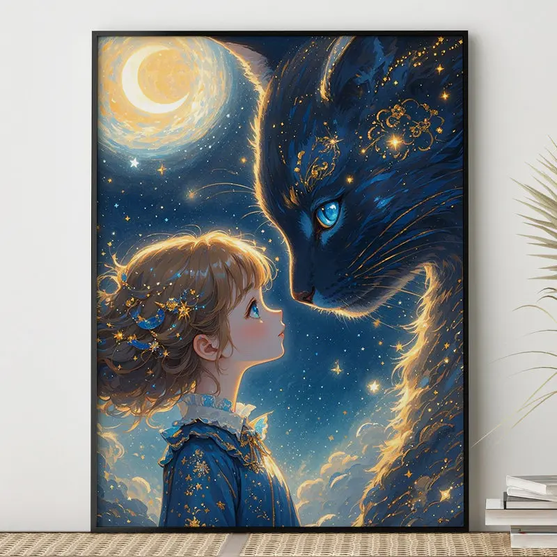 

500/1000/1200/2000PCS Puzzles Cartoon Dream Cat Jigsaw Leisure and Relaxation Modern Home Wall Decor Educational Gift