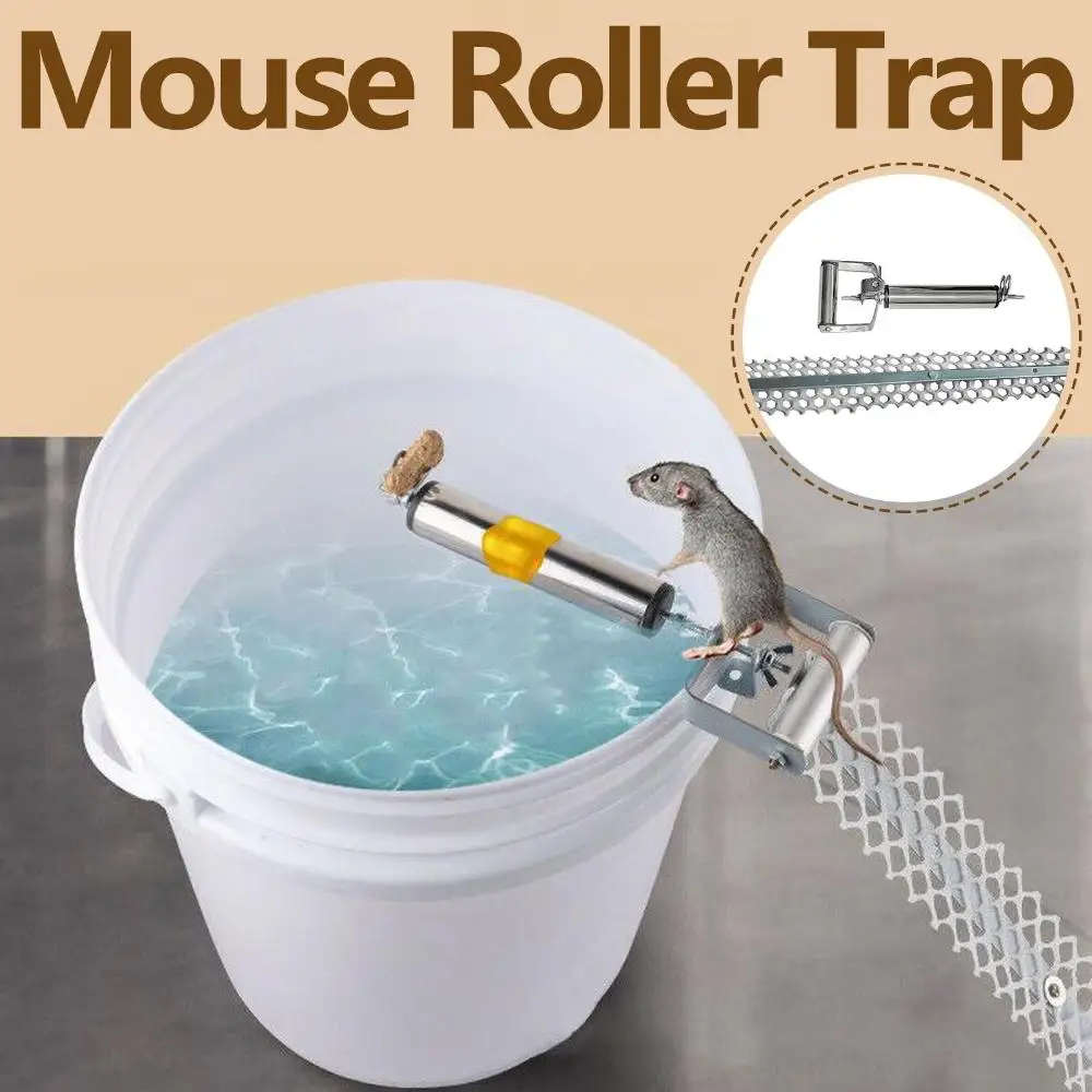 Household Multi-purpose Roller Slide Lid Rat Catching Mouse Bucket Traps Mouse Trap Mousetrap Creative Rat Trap Reusable