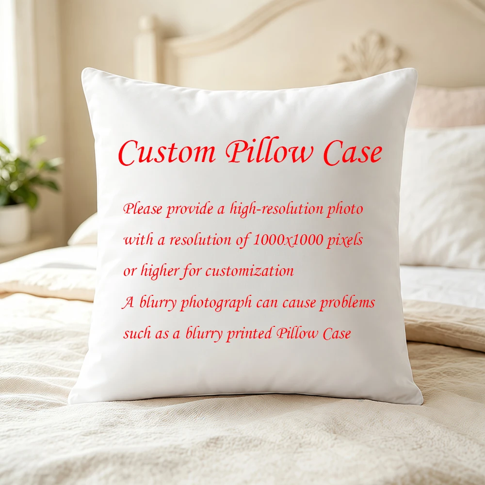 Custom Pillow Case Print Your Own Logo Picture Design Word Photo High-resolution photos with resolutions of 1000x1000 pixels